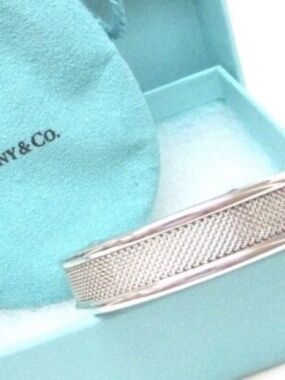 Tiffany & Co. Sterling Silver Somerset Mesh Cuff Bracelet